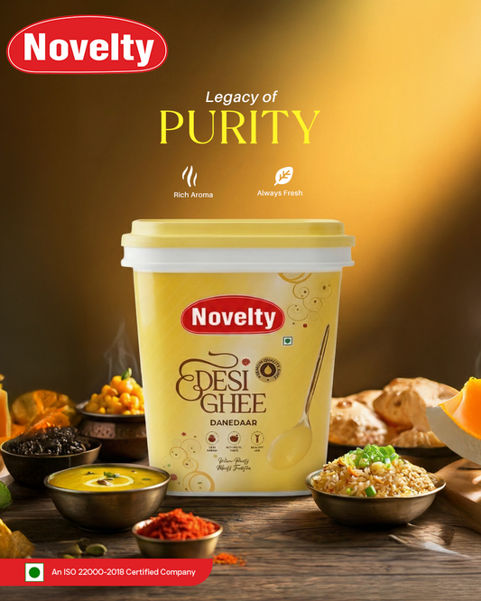 Ayurvedic Cow Ghee 5L, Hygienically Churned, Traditional Curd-to-Ghee Process, Rich in Natural Vitamins A, D, E & K.