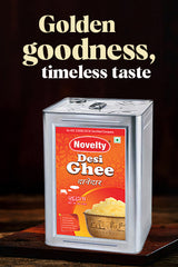 Novelty 15kg Desi Ghee Tin | Novelty Pure Desi Ghee 15kg Tin for Wholesale
