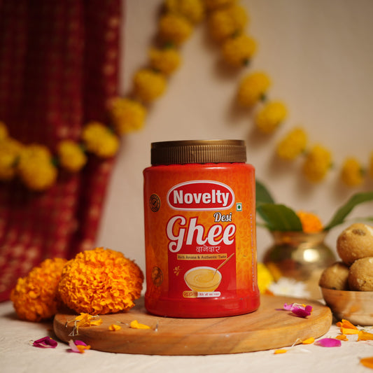 Novelty 250gm Desi Ghee Jar - 100% Pure & Natural | Pure Desi Ghee 250gm for Cooking and Health