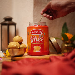 Organic Buffalo Ghee, Hygienically Churned, Curd to Ghee, Creamy & Deep Flavor,500ml, 1L