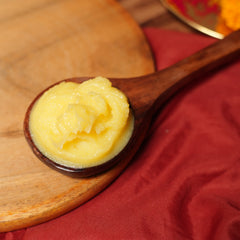500ml Pure Buffalo Ghee, Bilona Made, Hand-Churned Curd to Ghee, Creamy & Deep Flavor