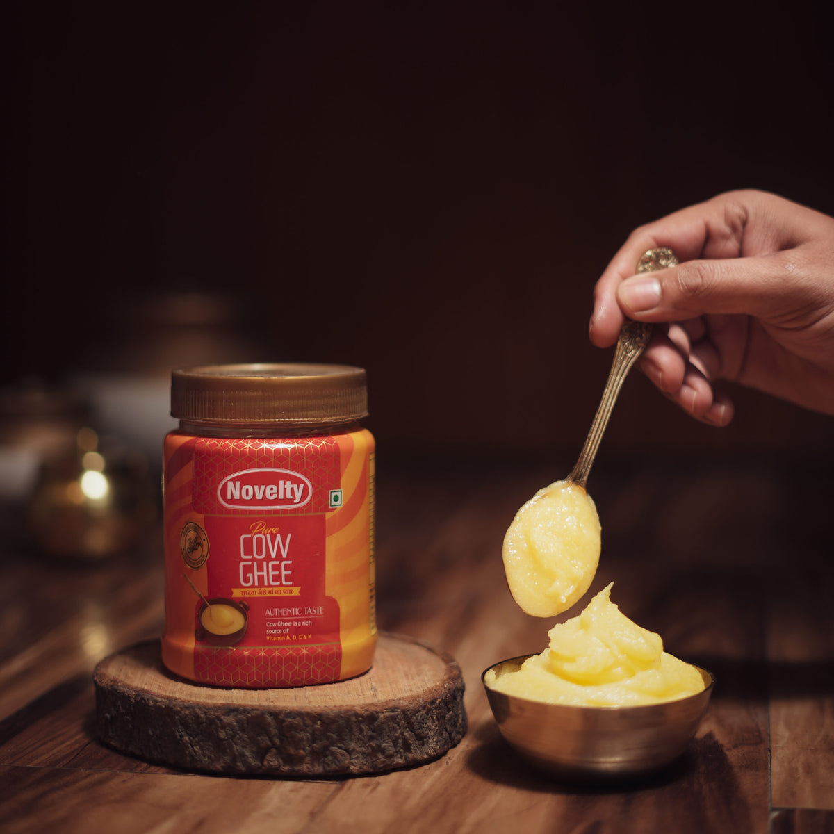 Bilona Cow Ghee 500ml , Hand-Churned, Curd to Ghee, From the Land of Lord Krishna