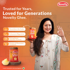 500ml Pure Buffalo Ghee, Bilona Made, Hand-Churned Curd to Ghee, Creamy & Deep Flavor