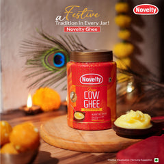 Binola Cow Ghee, Hygienically Churned , Curd to Ghee, Packed with Vitamins A, D, E & K, 500ml ,1L