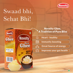 1kg, 500ml Pure Desi Ghee, Bilona Made, Hand-Churned Curd to Ghee ,Ayurvedic Boost for Immunity & Digestion